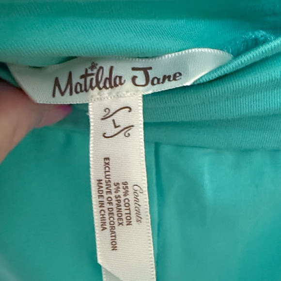 Matilda Jane Mint Green🌸 Ruffle Hem Pants - Picture 5 of 11
